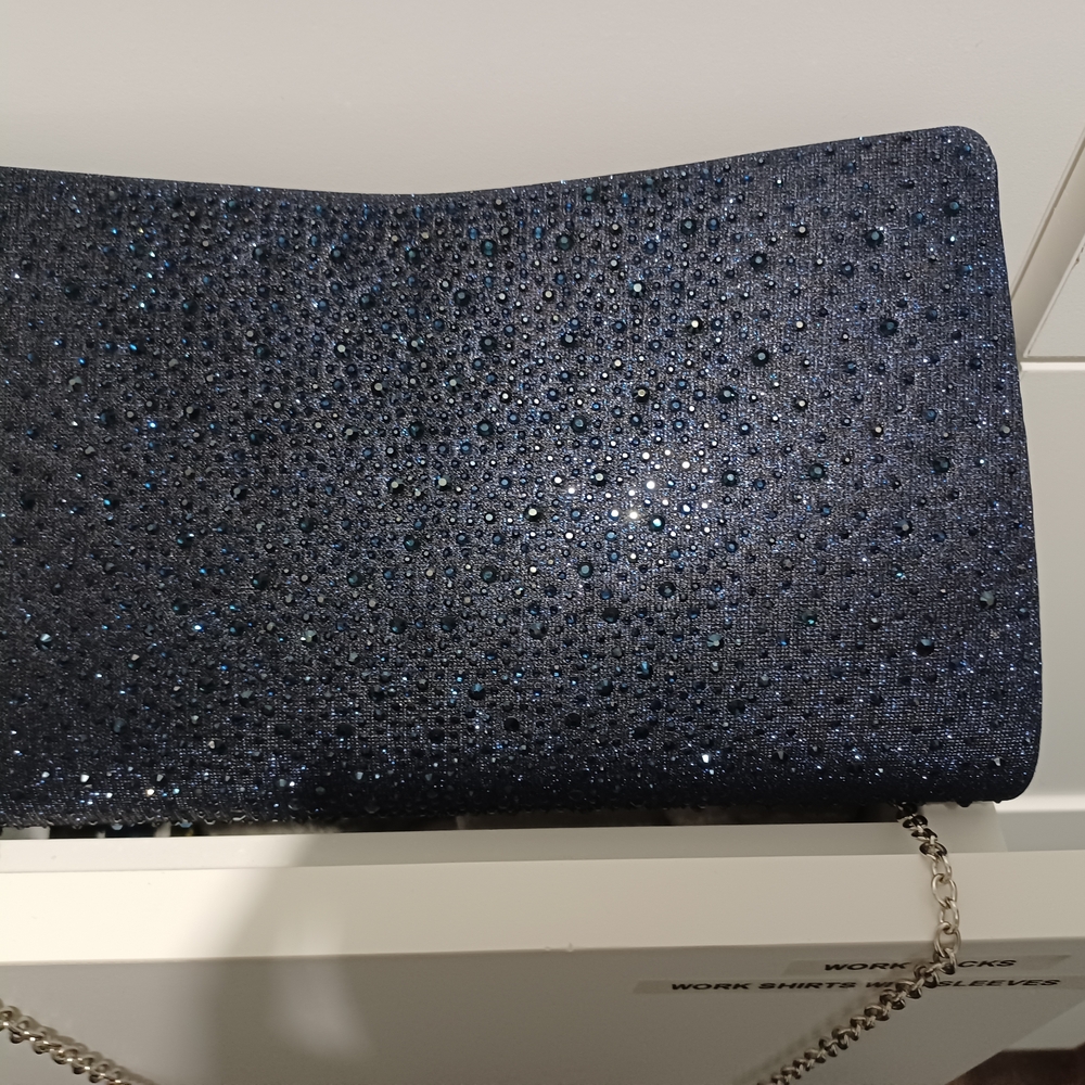 Elegant Navy Blue Clutch